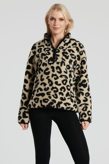 Borg half zip jumper discount