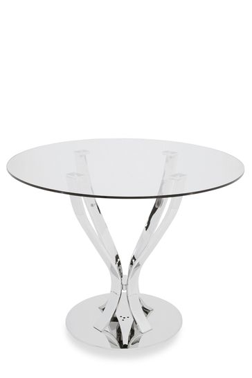 tulip 4 seater round dining table