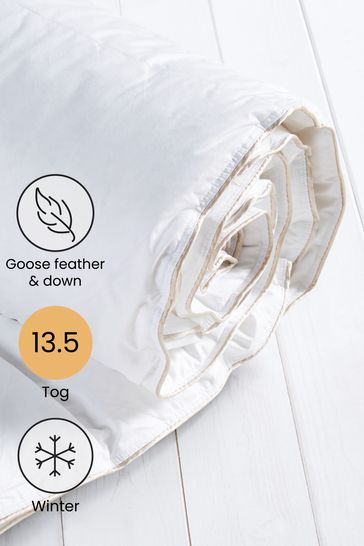 Buy Goose Feather Down 13.5 Tog Duvet from Next Netherlands