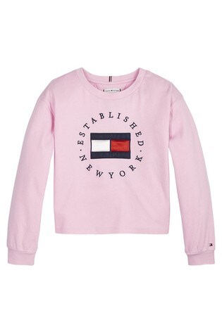 tommy hilfiger pink long sleeve