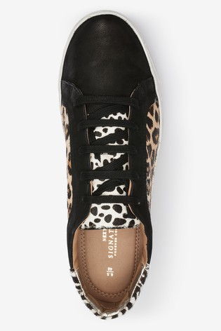 next leopard print trainers