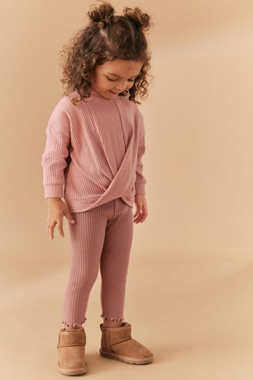 Buy Pink Ribbed Top Legging Set 3mths 7yrs from Next Canada