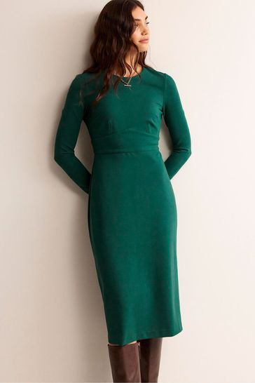 Boden green 2025 midi dress