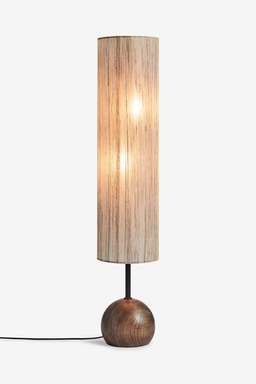 French Connection Wood Kinsha Floor Lamp