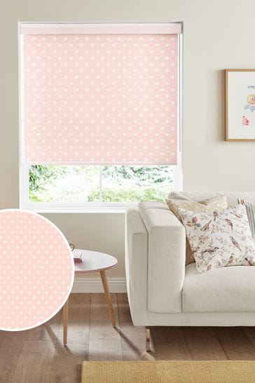 Cath Kidston Pink Button Spot Made to Measure Roller Blind