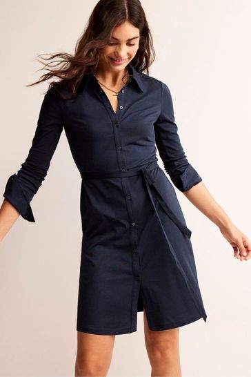 Blue hotsell shirt dress