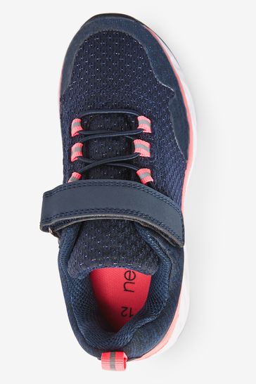 Navy blue and pink sneakers outlet