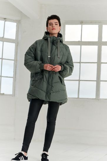 Next green padded new arrivals coat