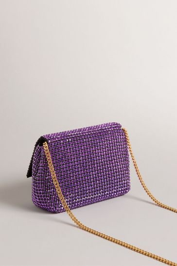 Purple ted baker purse sale