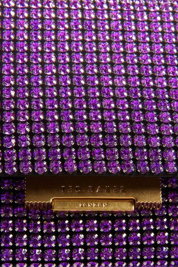 Buy Ted Baker Gliters Crystal Mini Cross Body Purple Bag from Next