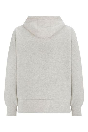 Mint Velvet Grey Cotton Long Sleeve Hoodie