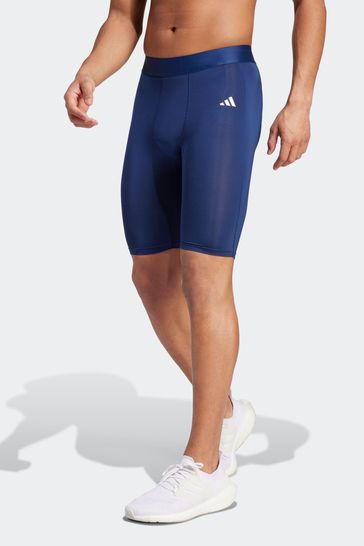 adidas Blue Techfit Aeroready Short Tights