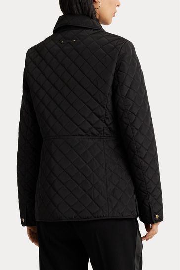 Ralph lauren shop black quilted jacket