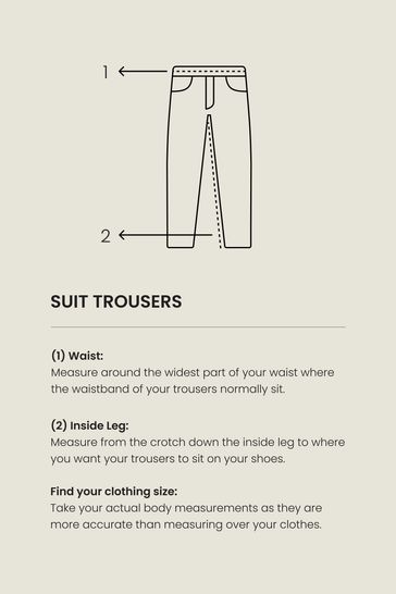 Light Grey Slim Suit Trousers