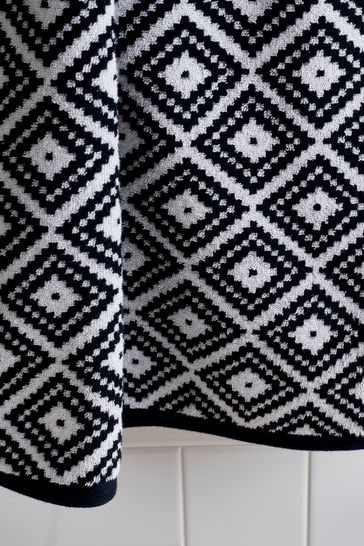 Black and hotsell white tribal towels