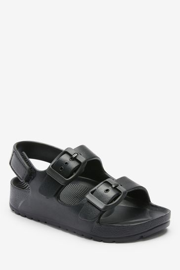 Buy Black Double Buckle Ankle Strap EVA Sandals from Next Singapore