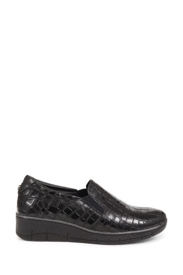 Black wedge sales shoes ireland