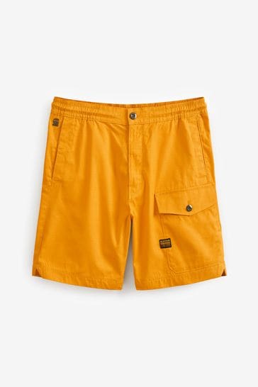 G Star Yellow Sport Trainers Shorts
