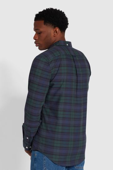 Farah Green Brewer Check Shirt