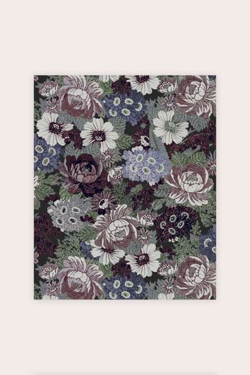 Laura Ashley Blackberry Purple Honnington Peonies Wallpaper