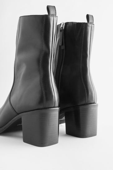 Buy Black Forever Comfort Chisel Toe Cap Ankle Boots from Next