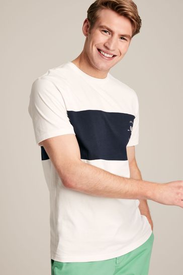 Joules white hotsell t shirt