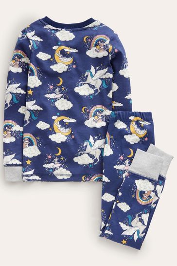 Buy Boden Blue Snug Glow In The Dark Pyjamas from Next Poland