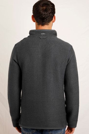 Blue Weird Fish Stern Eco 1 4 Zip Macaroni Jumper