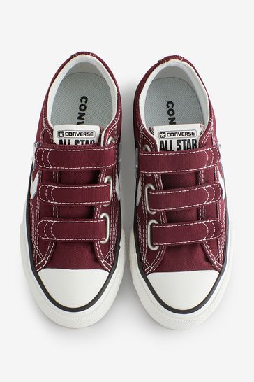 Burgundy converse junior discount