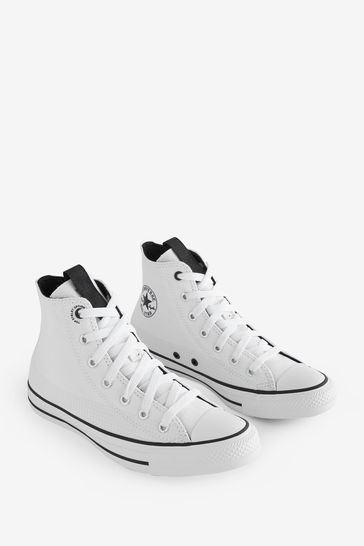 Converse White Chuck Taylor All Star High Top Youth Trainers