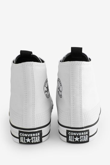 White high top converse youth hotsell