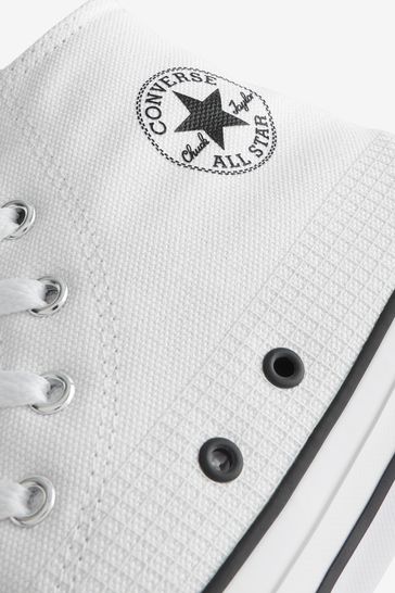 Buy Converse White Chuck Taylor All Star High Top Youth Trainers