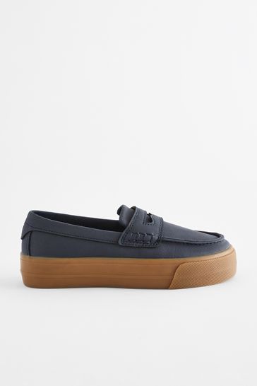 Navy loafers next clearance