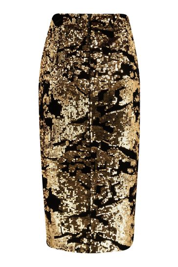 Velvet sequin pencil skirt hotsell