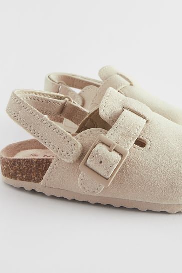 Cream leather mules discount