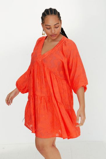 Oliver bonas 2025 orange dress