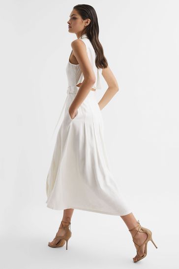 Petite button front dress store