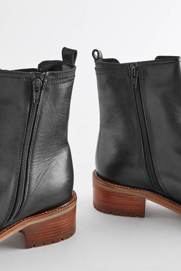 Black Regular Wide Fit Forever Comfort Chelsea Ankle Boots