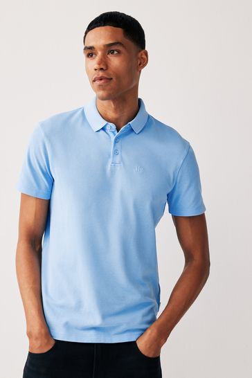 Armani Exchange Tonal Logo Pique Polo Shirt