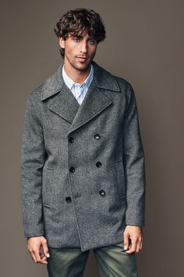 Next grey herringbone coat discount