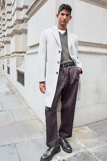 Mens grey epsom coat outlet