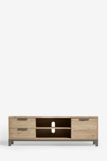 Oak effect hotsell tv unit b&m