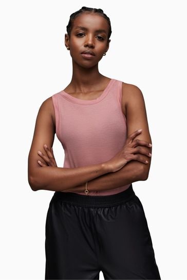 AllSaints Pink Rina Tank Top