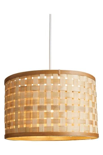 BHS Natural Woven Drum Shade