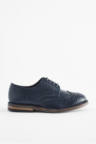 Boys navy brogues on sale