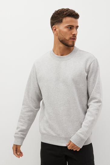 Crew neck black sweatshirt hotsell