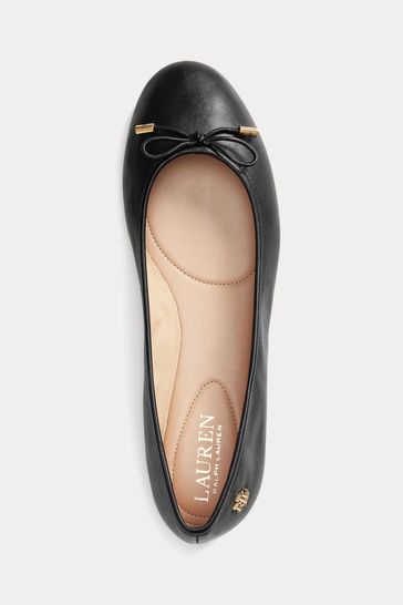Buy Lauren Ralph Lauren Jayna Ballet Black Shoes from Next Luxembourg
