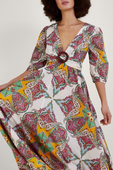 Scarf sale maxi dress