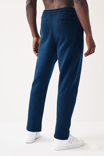 Navy straight leg joggers outlet