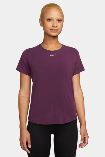 Buy Nike Dri-FIT UV One Luxe Standard Fit Short-Sleeve Top from Next ...